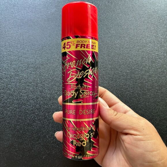 French Design Pure Desire Body Spray Imposter Giorgio's‎ Red Perfume NEW NOS - Picture 1 of 5
